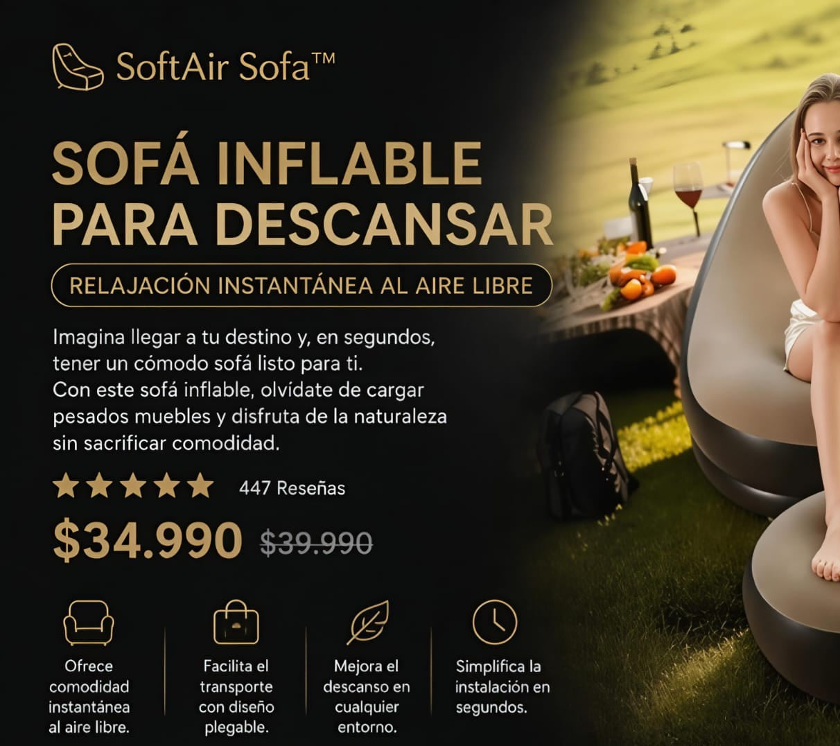 Sofá Inflable para Descansar